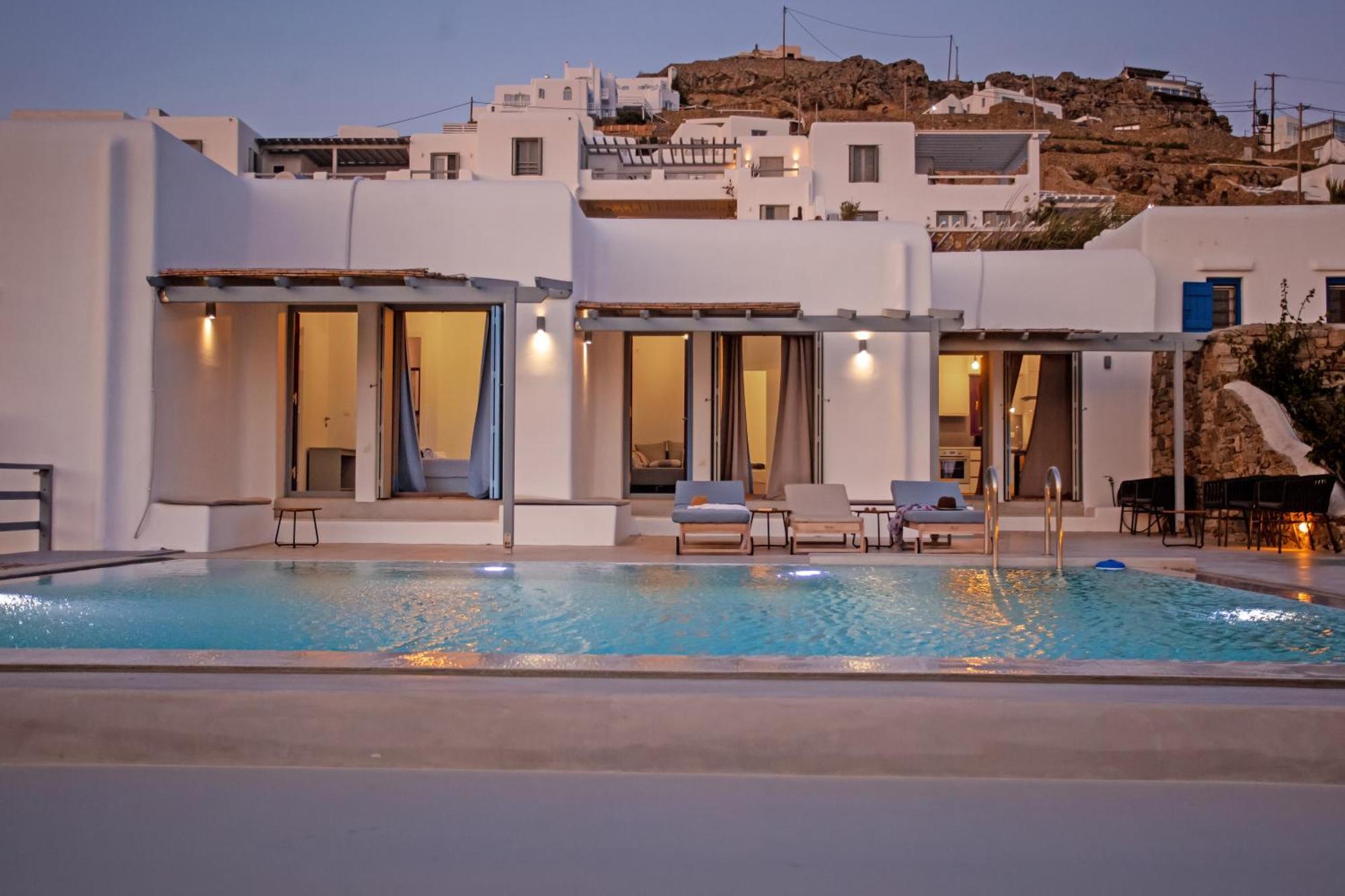 Aqua Breeze Seaview Pool Suites Mykonos Mykonos Town Eksteriør billede