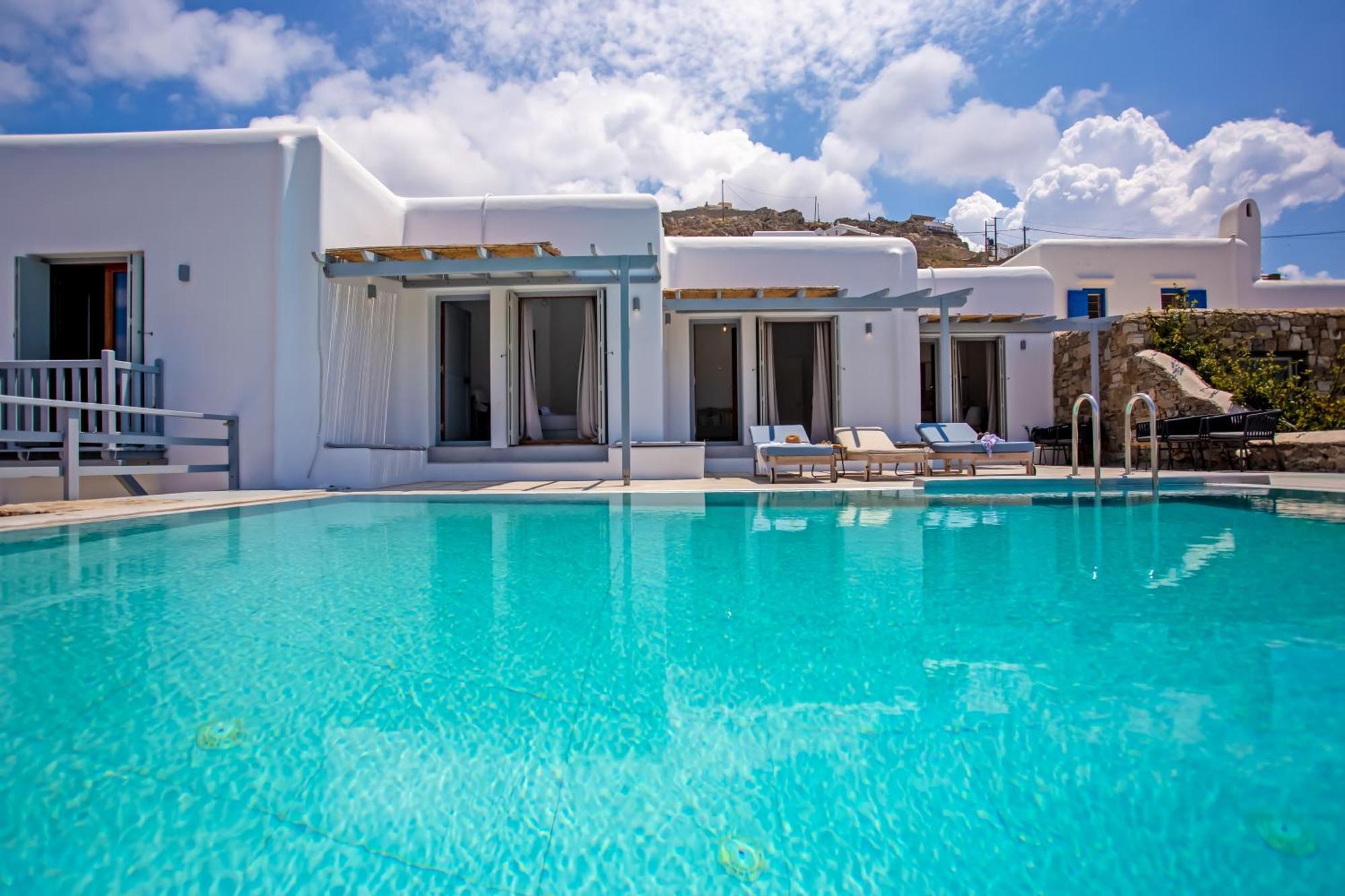 Aqua Breeze Seaview Pool Suites Mykonos Mykonos Town Eksteriør billede