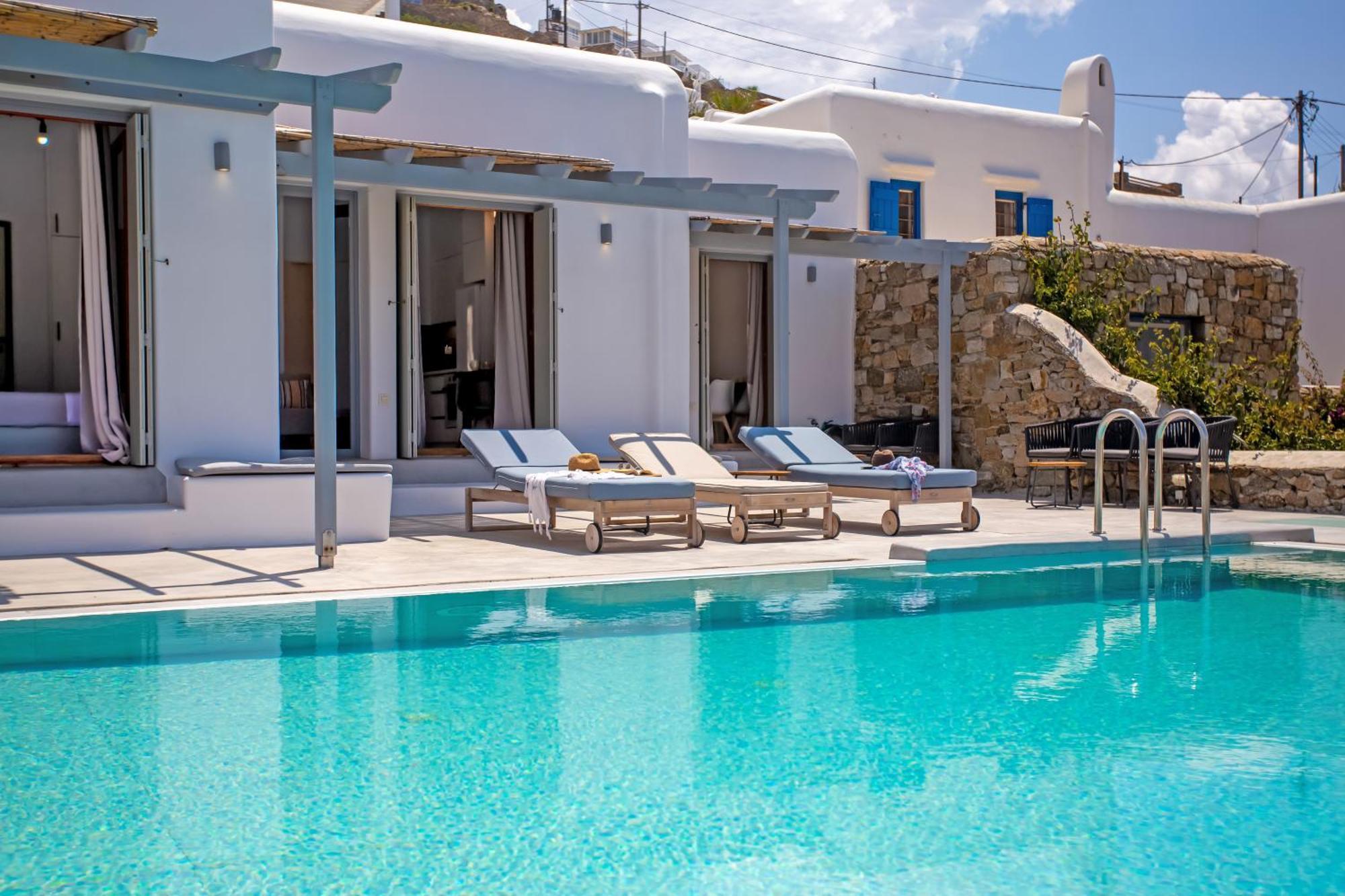 Aqua Breeze Seaview Pool Suites Mykonos Mykonos Town Eksteriør billede